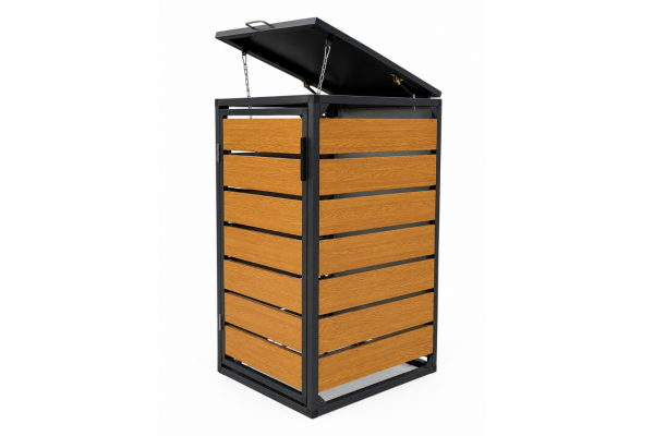 ZABUDOWA ŚMIETNIKOWA 1x240L kolor DREWNO